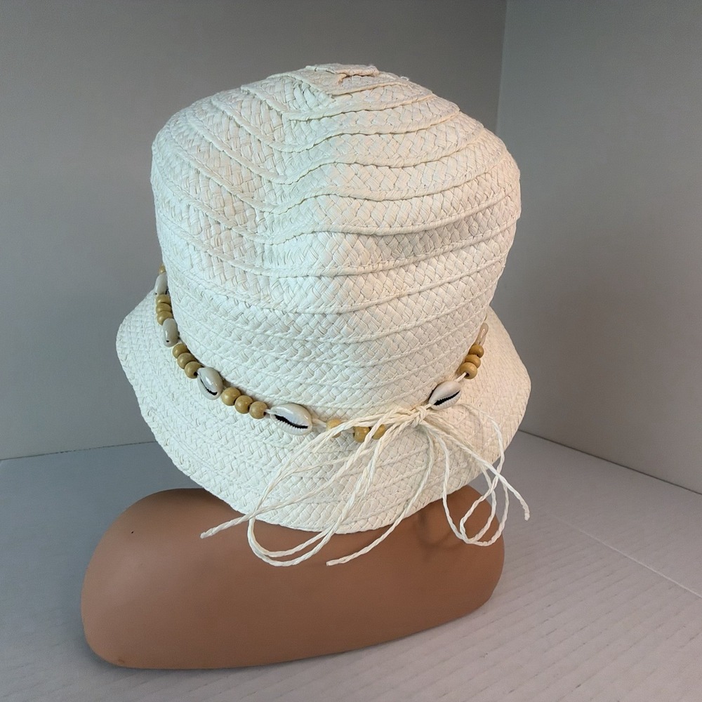 Sun N Sand Headwear Beach Bucket Hat Seashell Comfort Band Size OS - Picture 5 of 16
